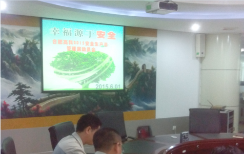 岳阳mg冰球突破公司召开2015年安全出产月活动带头会