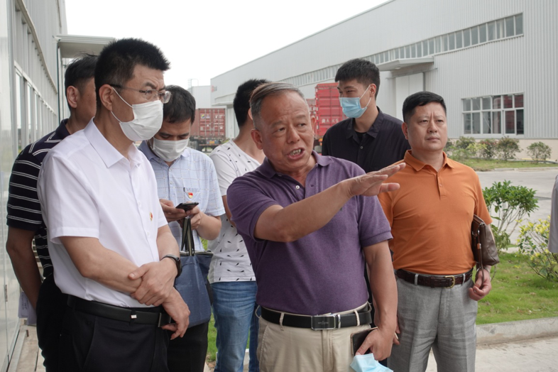福建省工信厅副厅长陈传芳一行辅导 莅临GA黄金甲(中国)最新官方网站新资料科技工业园参观调研
